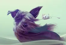 wind dogs fur fantasy art creatures digital art artwork 1920x1200 wallpaper Art HD Wallpaper
